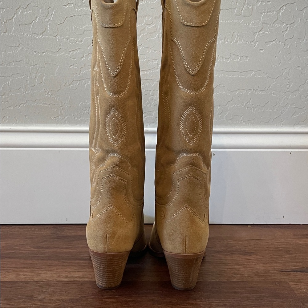 New Sam Edelman James Pointed Toe Western Boots - Picture 4 of 6